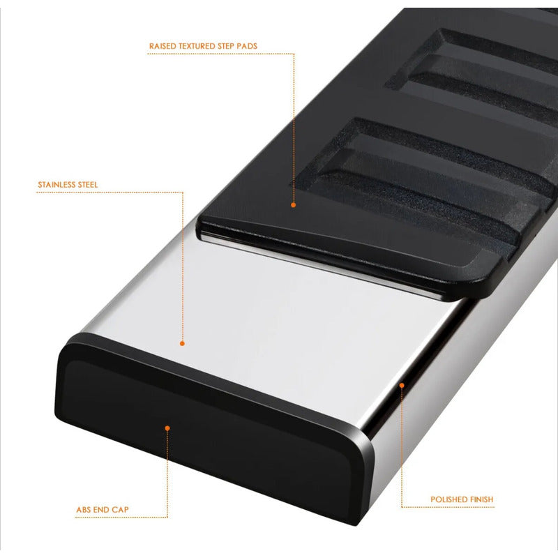 Running Boards Double Cab Chevrolet Silverado Cheyenne GMC Sierra 2007 to 2011