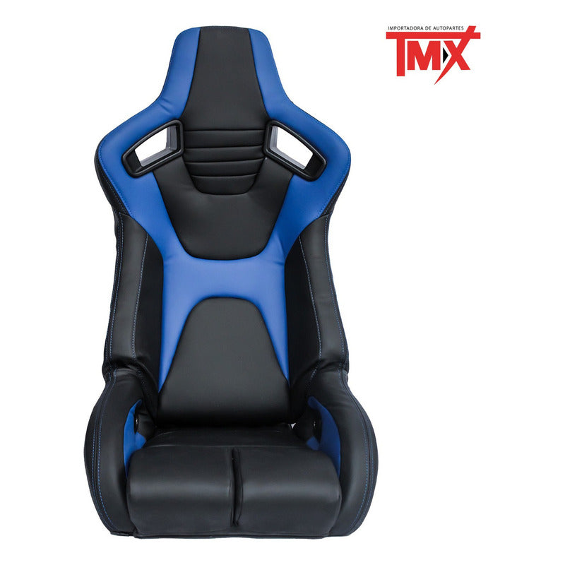 Par De Asientos Estilo De Carreras Pvc Con Deslizador