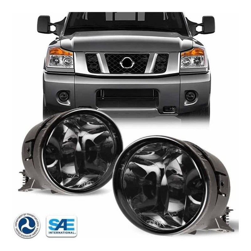 Par De Faros De Niebla Ahumados Nissan Titán 2004 A 2015