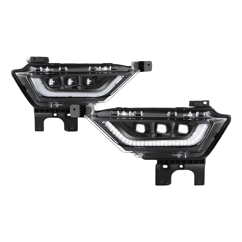 Faros Antiniebla F-150 Lobo Negro 2021 2022 2023 Trasparente
