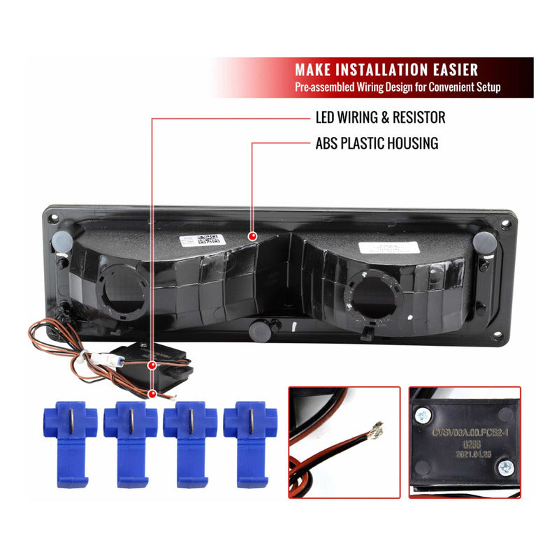 Led Quarters Chevrolet C10 GMC C/k 1988 to 1998