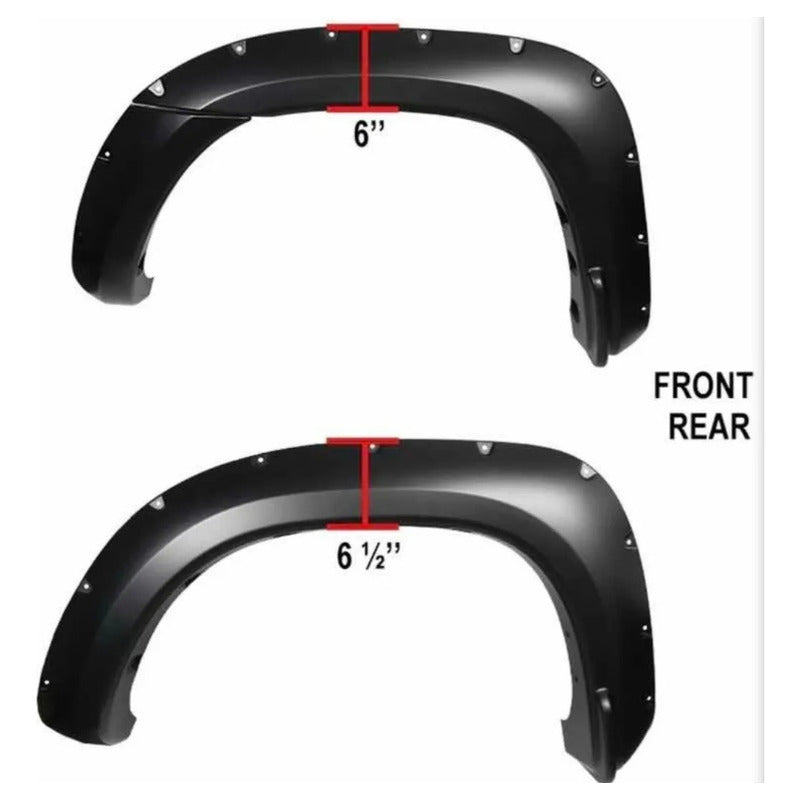 Cantoneras Toyota Tacoma Con Daño 2005 2006 2007 A 2011 Negro