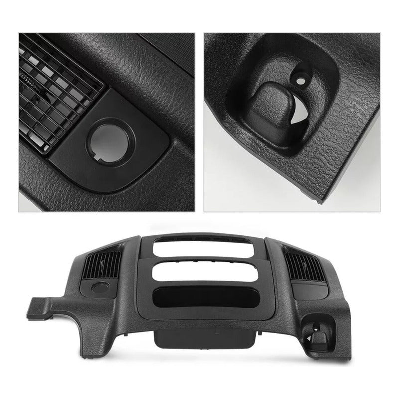 Bisel Consola Central Radio Dodge Ram 2002 A 2005 Negro