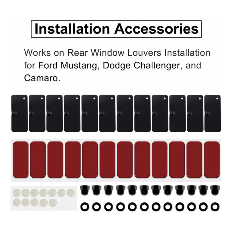 Hardware Kit Screws Louvers Medallion Mustang Camaro