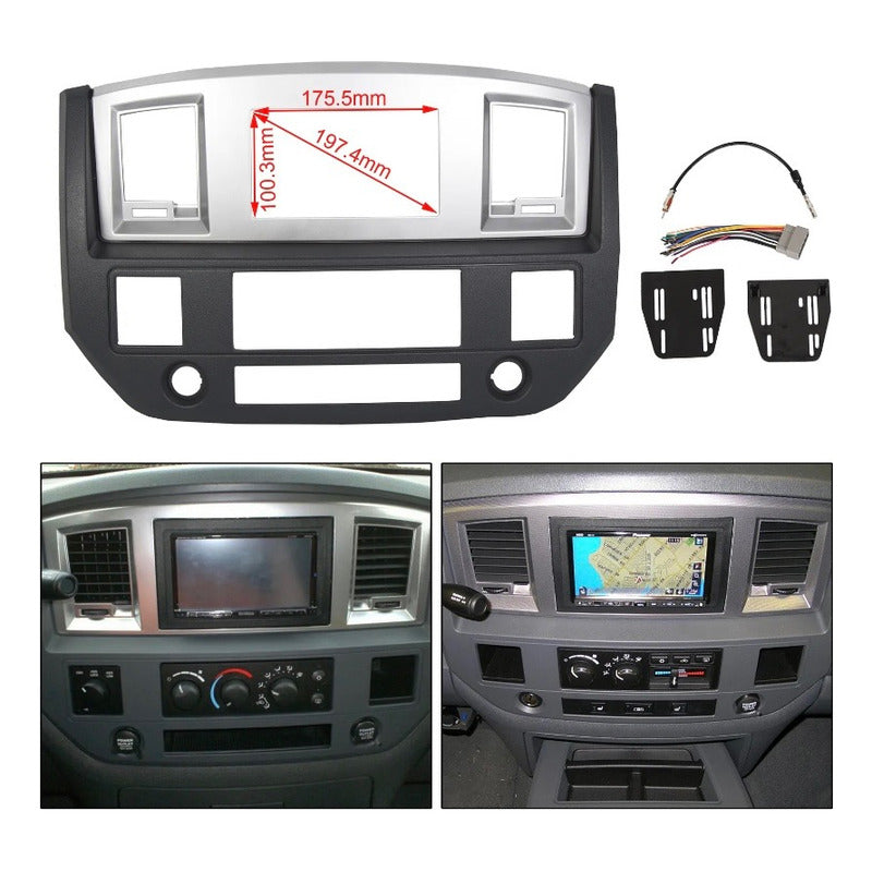Bisel Consola De Radio Ram 1500 2500 2006 2007 A 2009