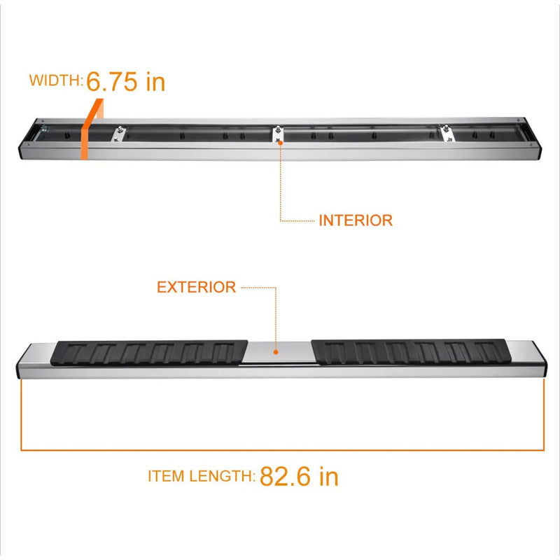 Estribos Chev Gmc Silverado Cheyenne Sierra 2007-2018 4 P