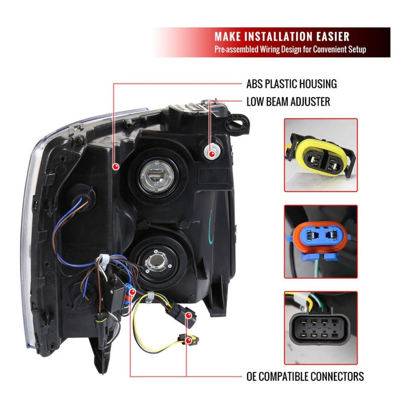 LED Headlights for the Chevrolet Silverado 1500 (2007 to 2014)