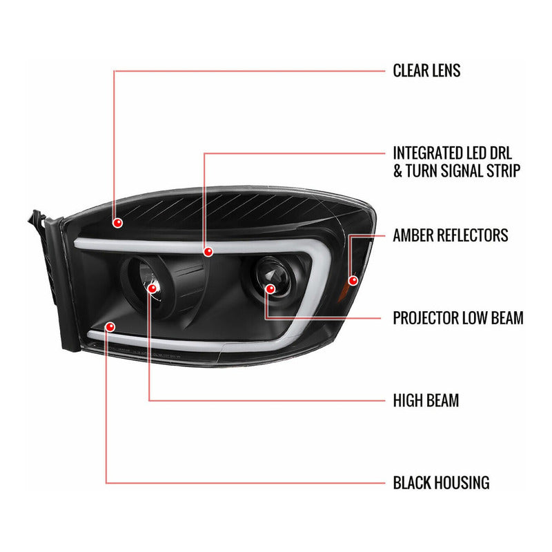 Led Headlights Ram 1500 2006 to 2009