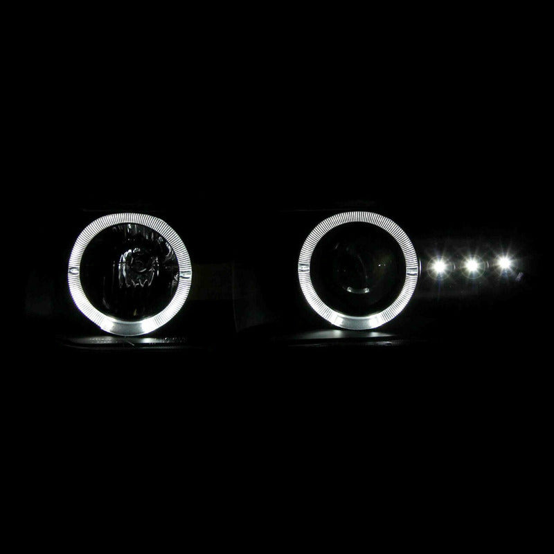 Par De Faros Doble Halo Chevy Silverado Tahoe 1999 A 2006 Izquierdo