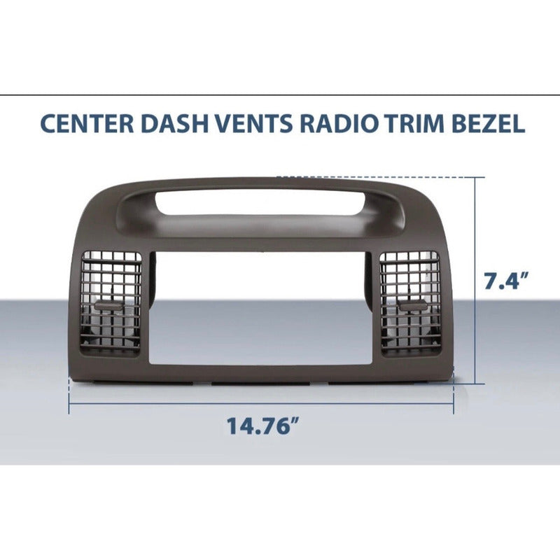 Bisel Central Para Radio Toyota Camry Marrón 2002 A 2006