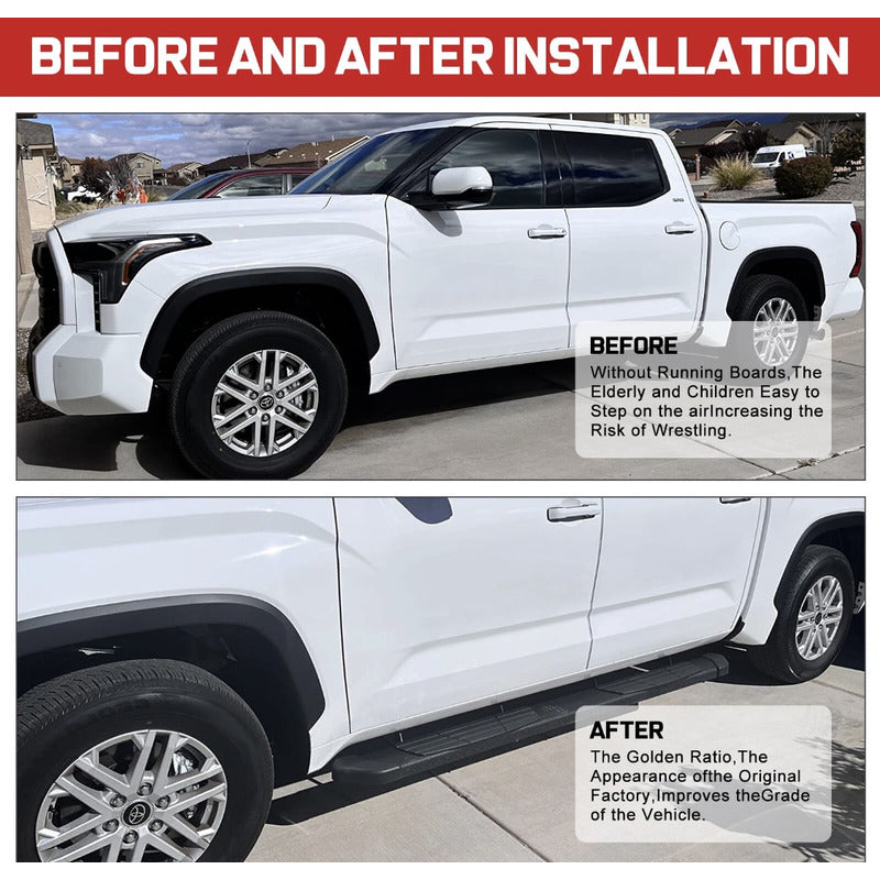 Estribos Laterales Toyota Tacoma 2024 2025 Negro