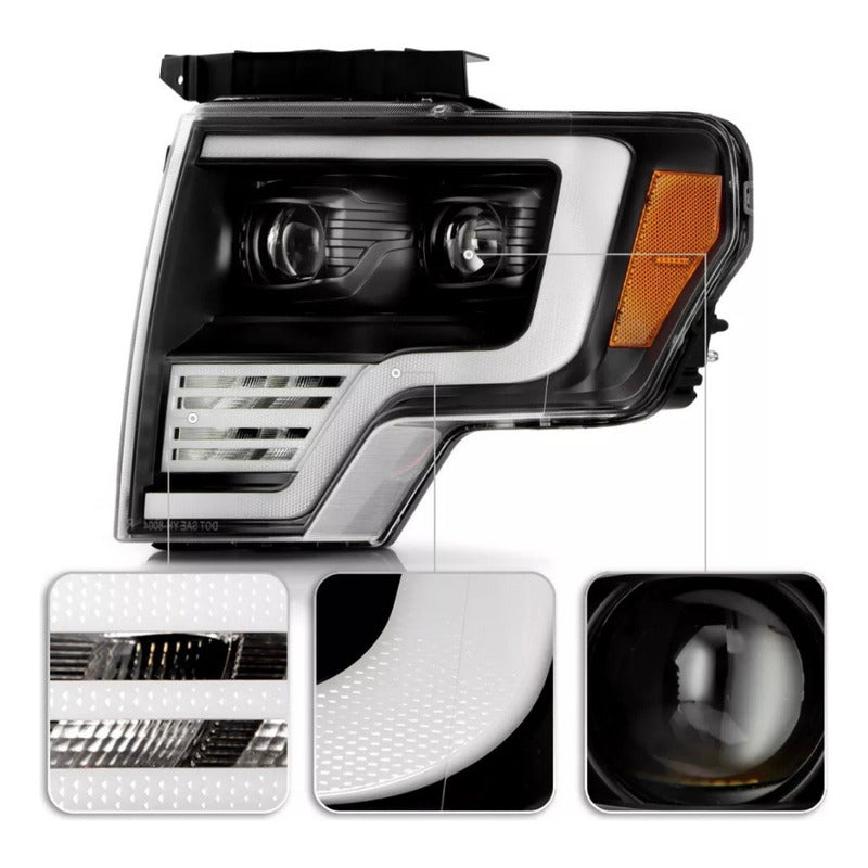 Faros Delanteros Led F-150 Lobo 2009 2010 2011 A 2014