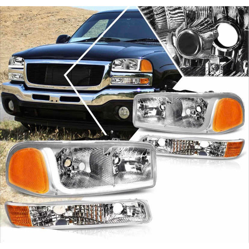 Par Faros Led Gmc Sierra Yukon 1999 2000 2001 2002 A 2007