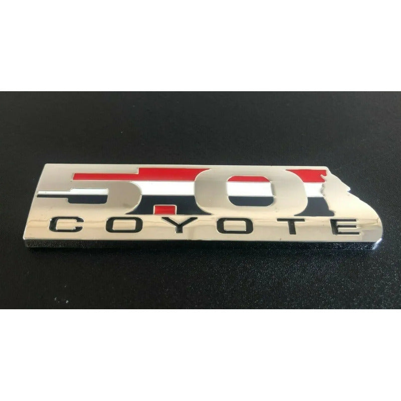 Logo Insignia Mustang Gt 5.0 Coyote Guardabarros Puertas 2 Cromado