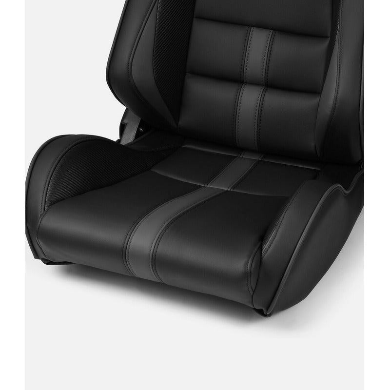 Universal Black Reclining Racing Seats