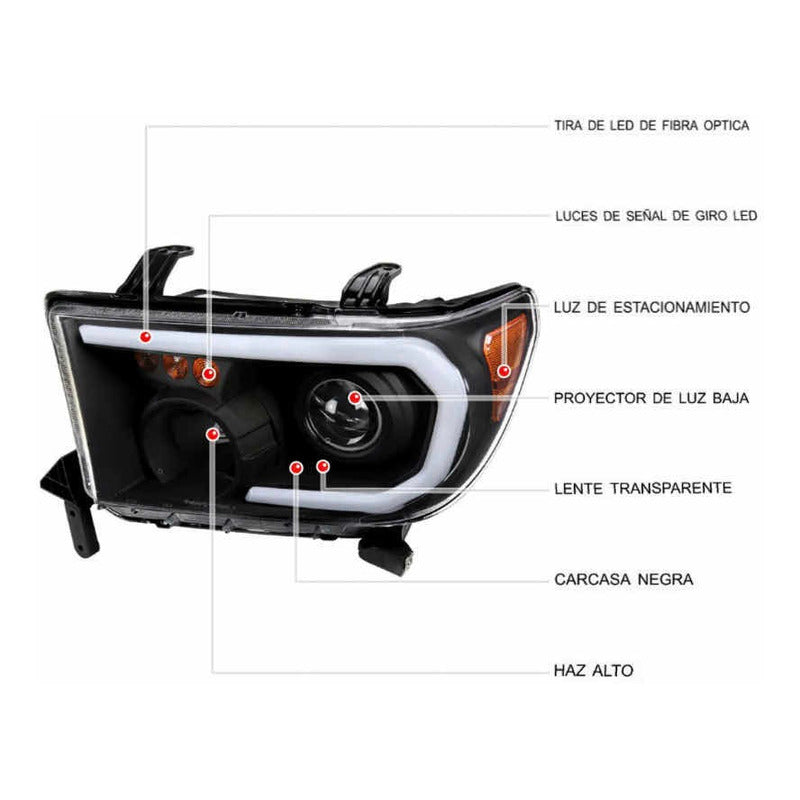 Faros Led Tundra Proyector 2007 2008 2009 2010 2011 A 2017