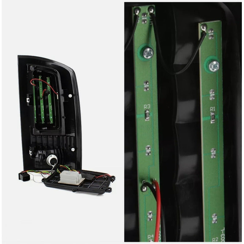 Par De Calaveras Led Dodge Ram 1500 2002 2003 2004 A 2006 Derecho