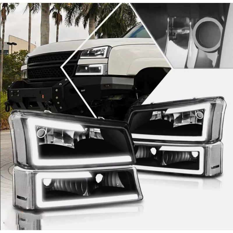 Faros Led Drl Chevy Silverado Avalanche 2003 2004 A 2007