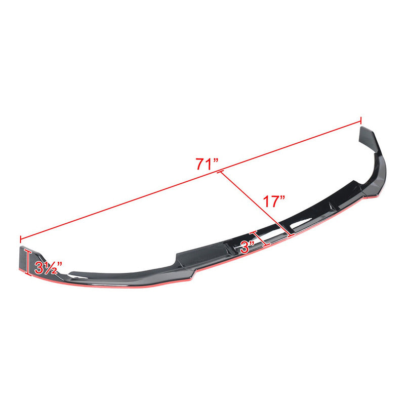 Lip Mercedes Benz W205 2019 2020 Negro Brillante