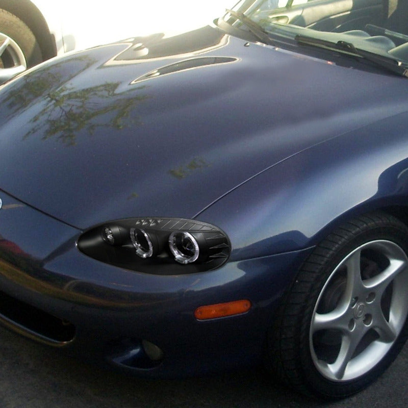 Halo Led Headlights Mazda Miata Mx-5 2001 to 2005