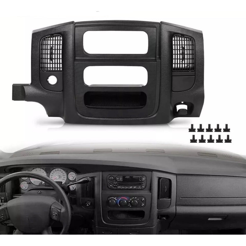 Bisel Consola Central Radio Dodge Ram 2002 A 2005 Negro