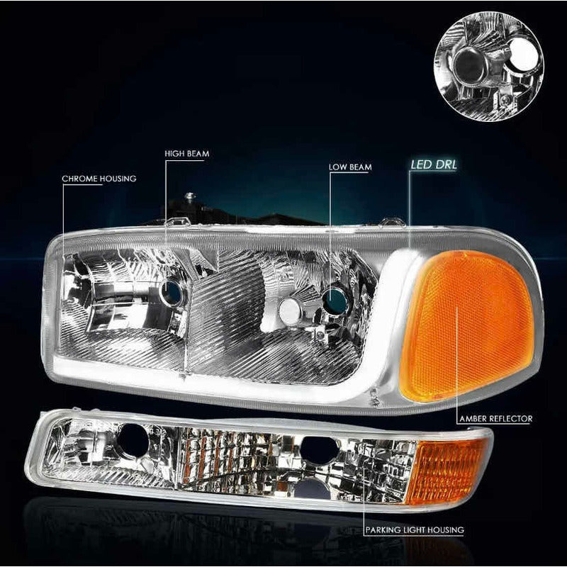 Par Faros Led Gmc Sierra Yukon 1999 2000 2001 2002 A 2007