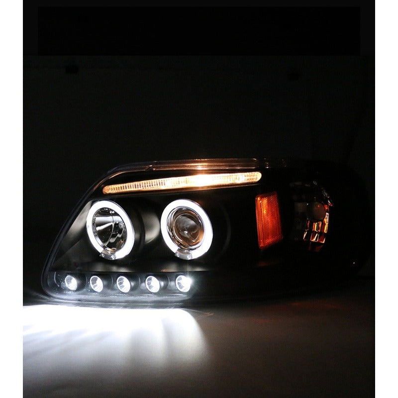 Dual Halo Headlights Ford F-150 1997 to 2003 Expedition 1997 to 2002