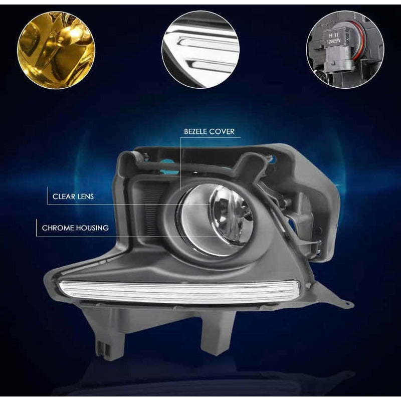 Par De Faros De Niebla Toyota Highlander 2014 2015 2016