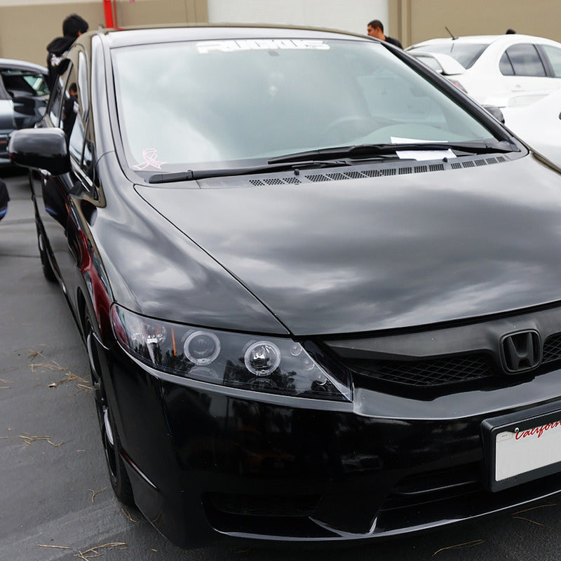Dual Halo LED Headlights for Honda Civic 2006, 2007, 2008, 2009, and 2011