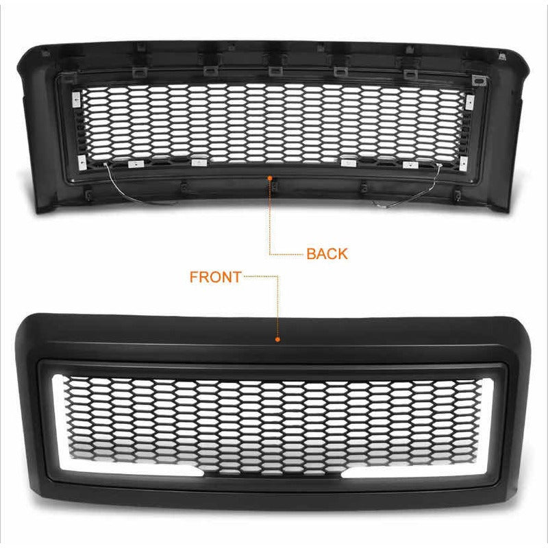 Parrilla Panal Ford F-250/f-550 Led Drl 2008 2009 2010