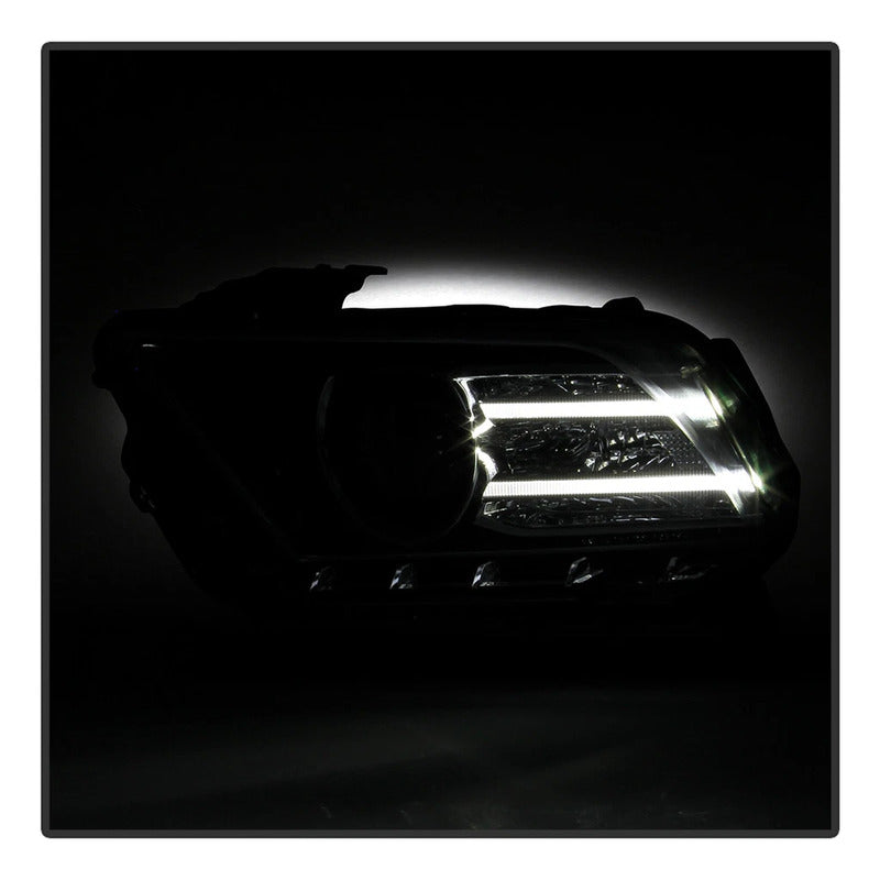 Faros Drl Led Ford Mustang 2010 2011 2012 2014 Par Ambos Lados