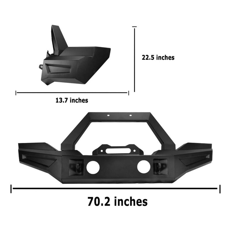 Defensa Jeep Wrangler Jk Jku 2007 2008 2009 A 2018 Negro