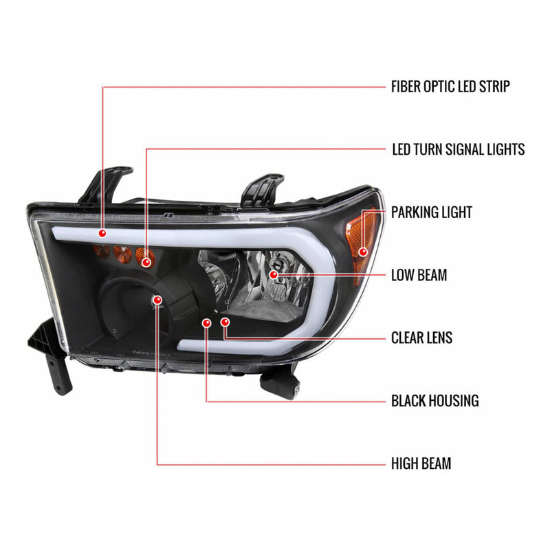 Faros Led Toyota Tundra Sequía 2007 2008 2009 A 2017