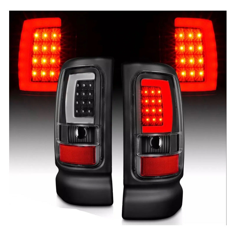 Combo Faros Y Calaveras Led Dodge Ram 1994 A 2001