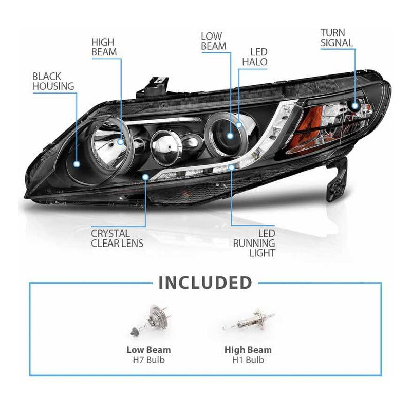 Faros Led Honda Civic Sedan 2006 a 2011
