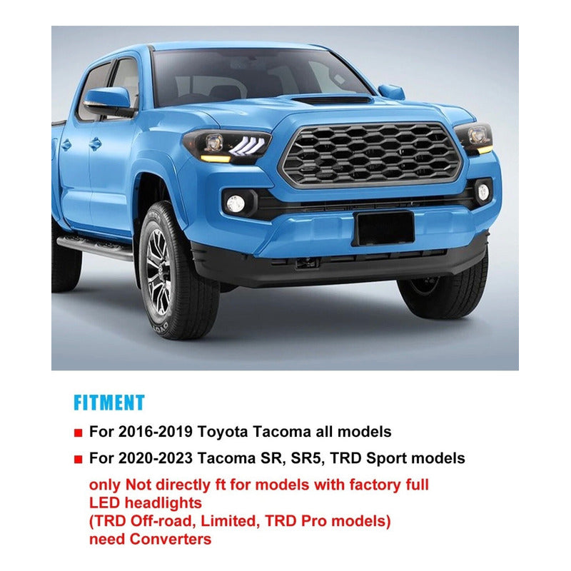 Faros Delanteros Led Toyota Tacoma 2016 2017 A 2019 Ambos Lados