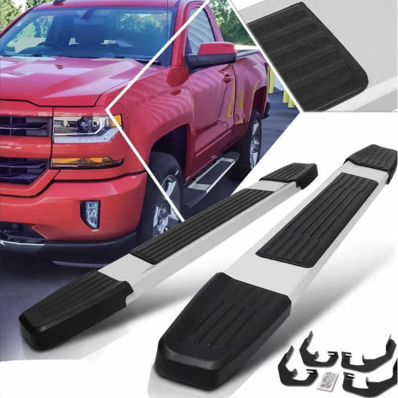 Estribos Silverado Cheyenne Sierra 2007 2008 2009 A 2019 Negro Con Cromado