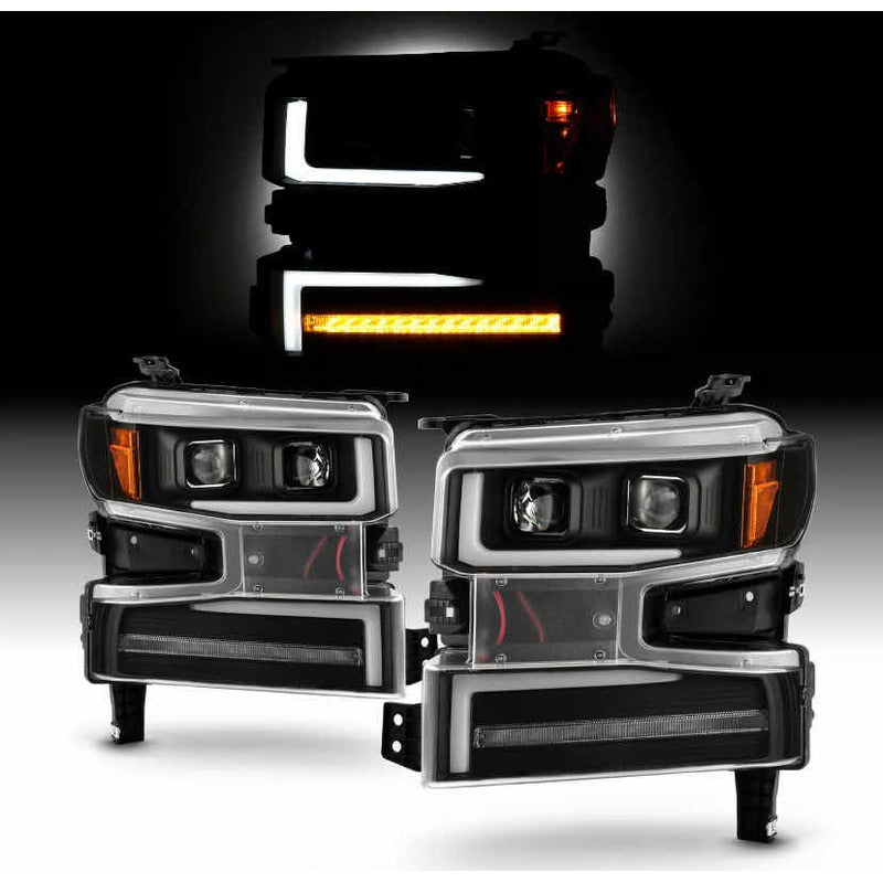Par De Faros Led Chev Silverado 1500 2019 2020 2021 2022