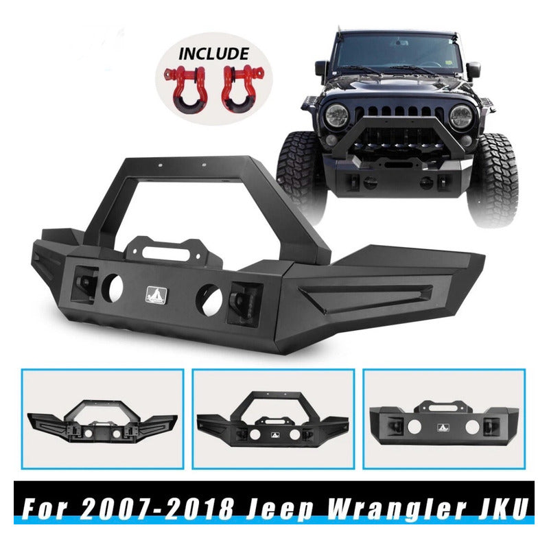 Defensa Jeep Wrangler Jk Jku 2007 2008 2009 A 2018 Negro