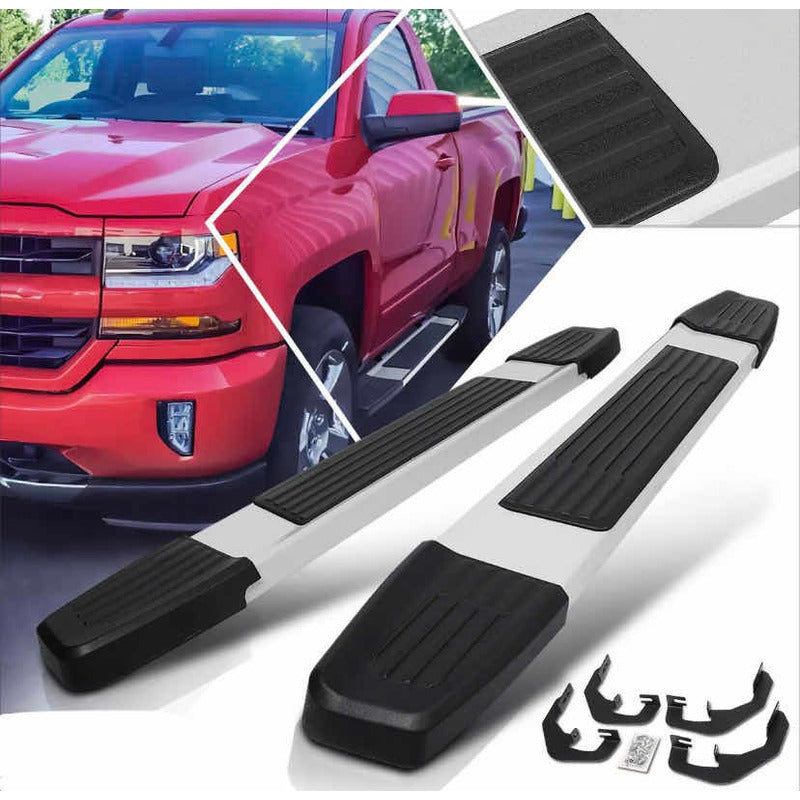 Running Boards Double Cab Chevrolet Silverado Cheyenne GMC Sierra 2007 to 2019