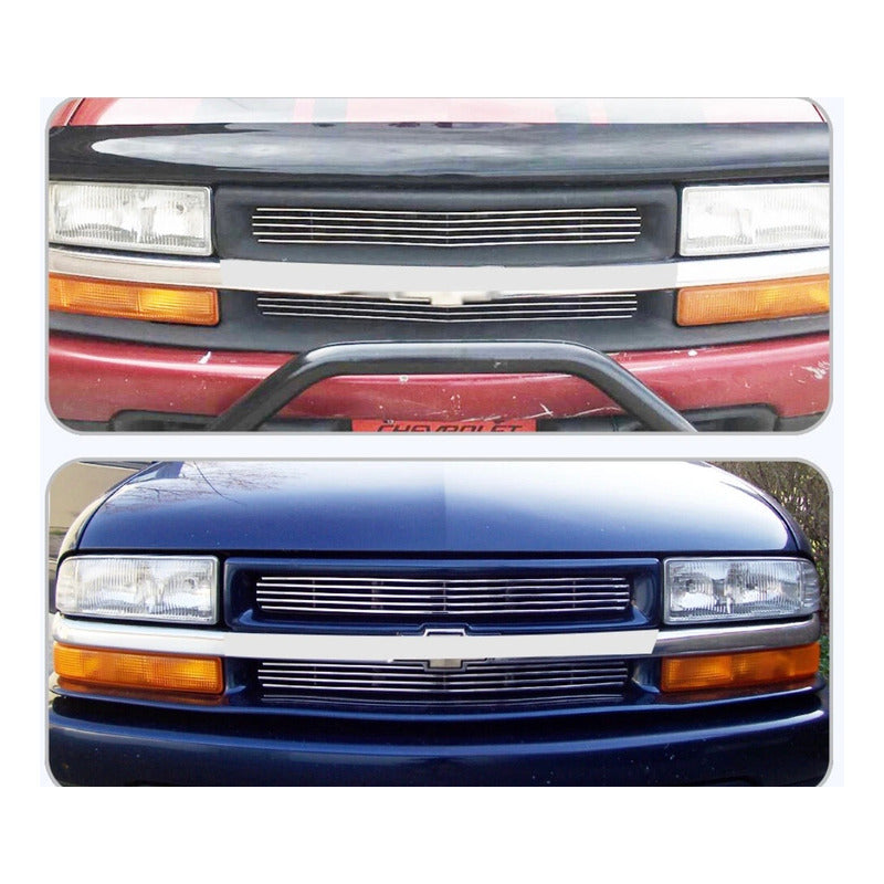 Parrilla Delantera Chevy S-10 Y Blazer 1998 1999 A 2005 Cromada Negro