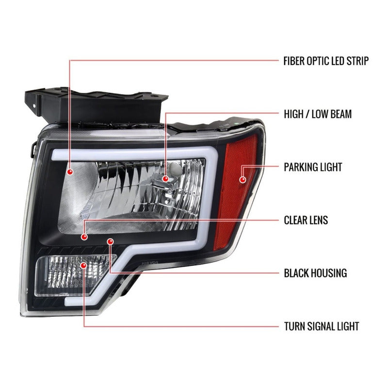 Led headlights Ford F-150 Lobo 2009 to 2014