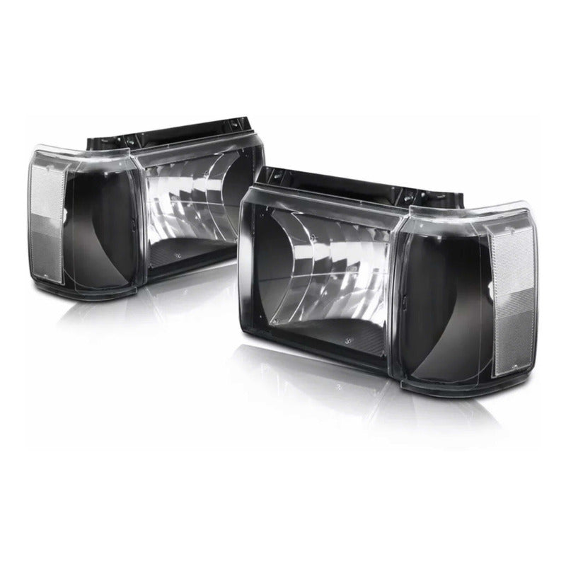 Faros Negros F-150 F-250 F-350 Bronco 87 88 89 90 91 Ford
