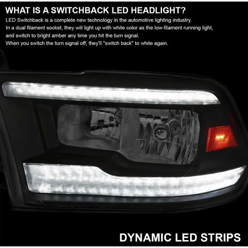 Faros Led Secuenciales Ram 2009 2010 A 2018 Con Bulbos Led