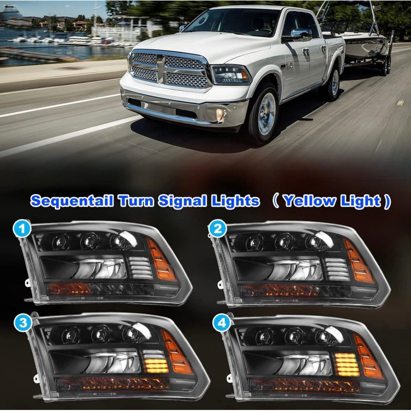 Faros Delanteros Led Ram 1500 2500 3500 2013 A 2018 Ambos Lados