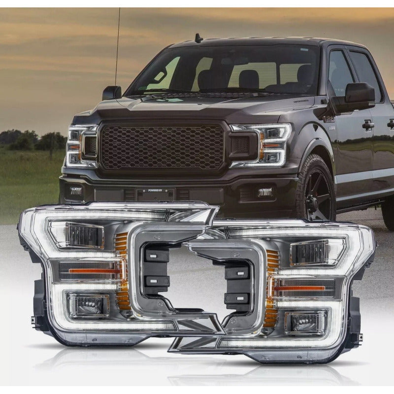 Faros Led Secuencial Ford Lobo F-150 Xlt 2018 2019 2020