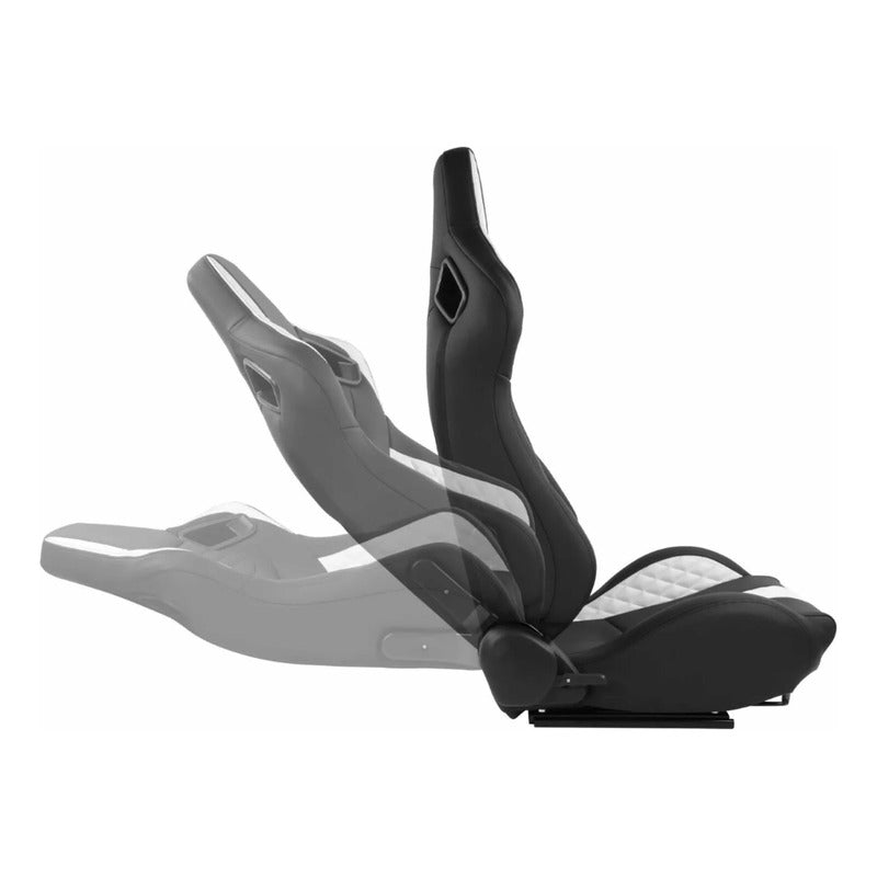 Universal Reclining Racing Seats with Adjustment Slider