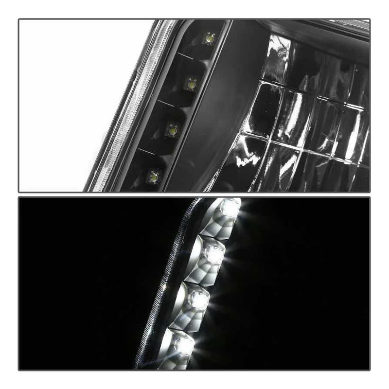Right LED Headlight F-150 Bronco Without Quarter 1992 1993 to 1996