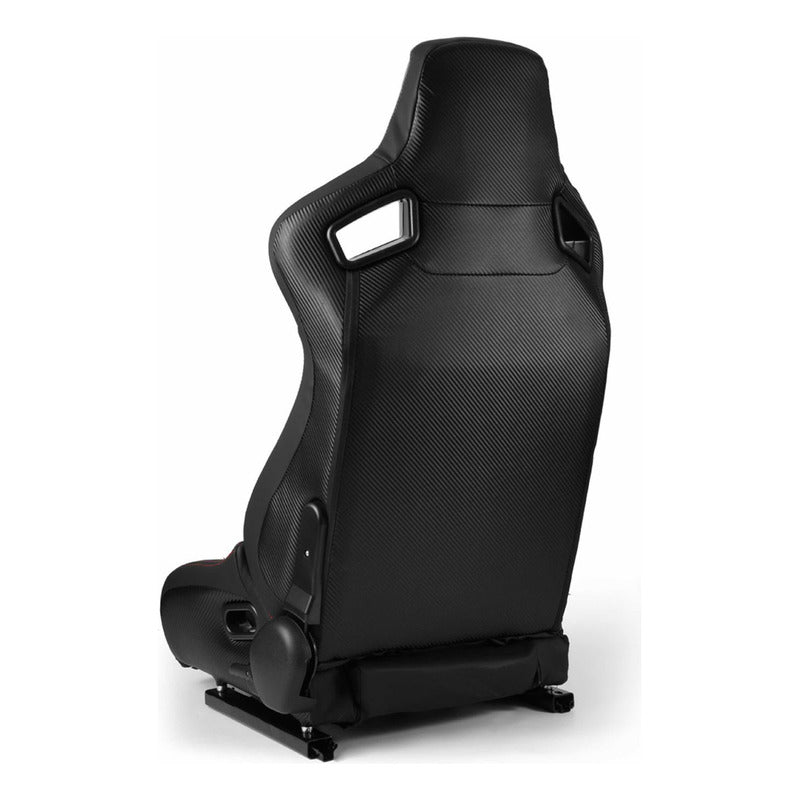 Orange PVC Racing Seats with Universal Slider