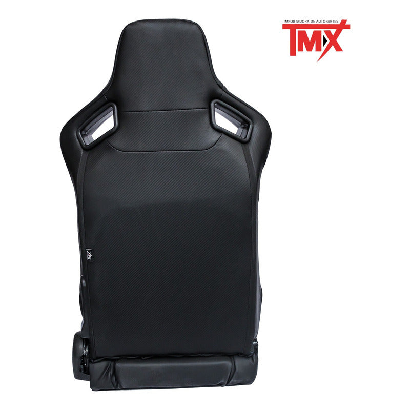 Par De Asientos Estilo De Carreras Pvc Con Deslizador